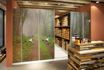 Оборудование для магазина, магазинное оборудование, мобильные системы хранения , стеллажи архивные, система хранения для магазинов, магазин Timberland.